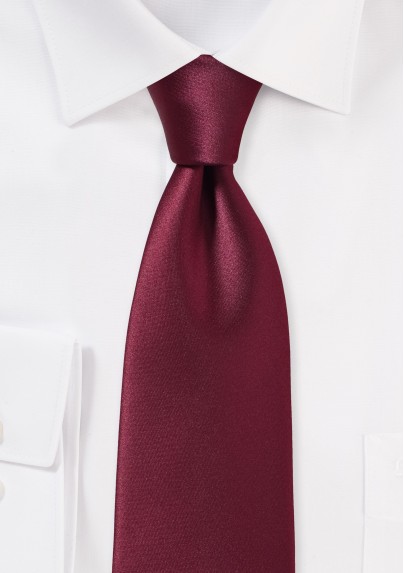 Rich Burgundy Red Colored Necktie