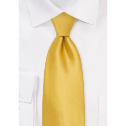 Golden-Yellow Silk Tie