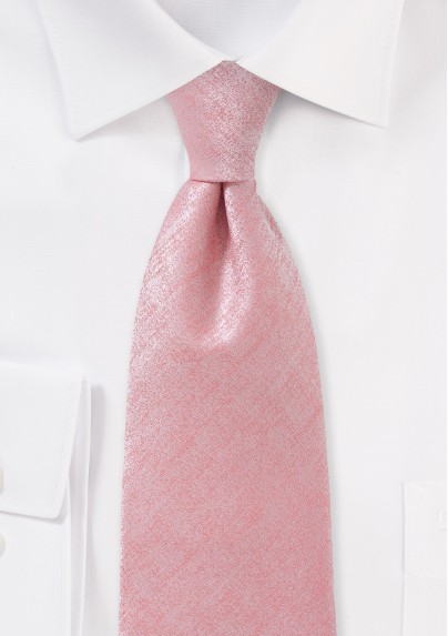 Heathered Tie in Pink for Tall Men