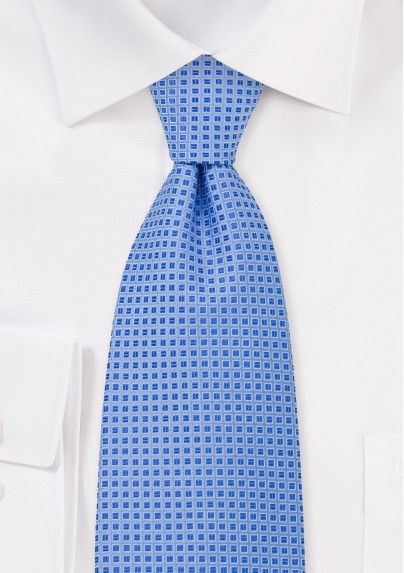 Cornflower Blue Silk Tie