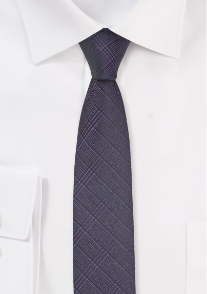 Super Skinny Tie in Grape Purple