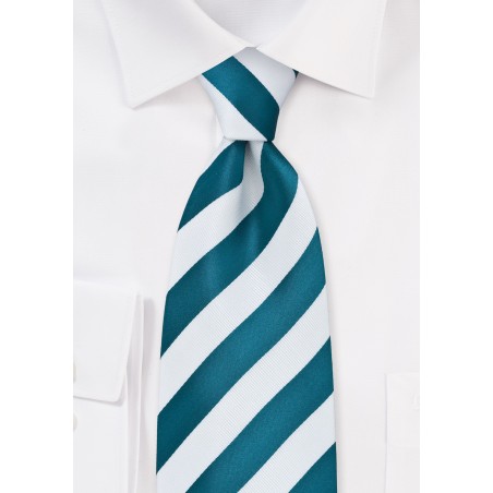 Horizon Blue Striped Kids Length Tie