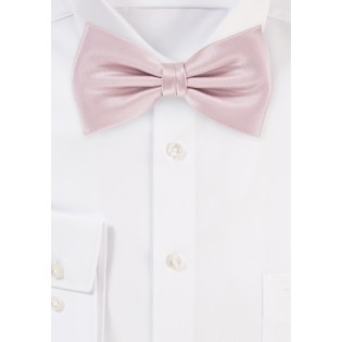 Elegant Formal Bow Tie in Blush Pink