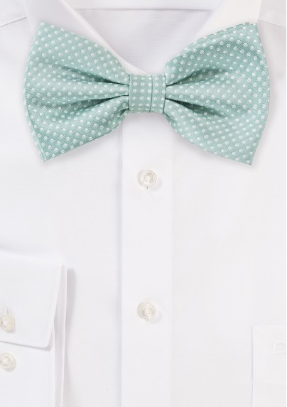 Men's Bow Tie in Mint Green