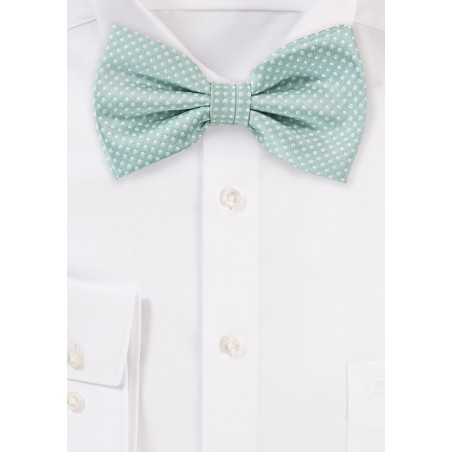 Men's Bow Tie in Mint Green