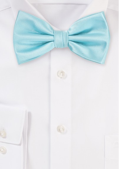 Light Turquoise Blue Bow Tie
