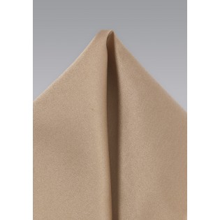 Solid Pocket Square in Light Brown