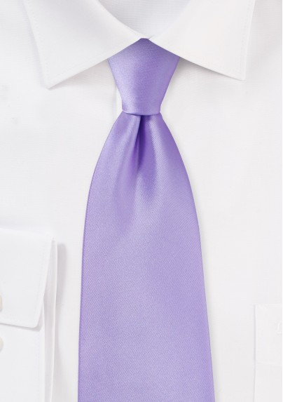 XL Length Lavender Hued Tie for Boys