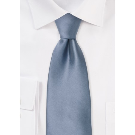 Slate Blue XL Length Tie