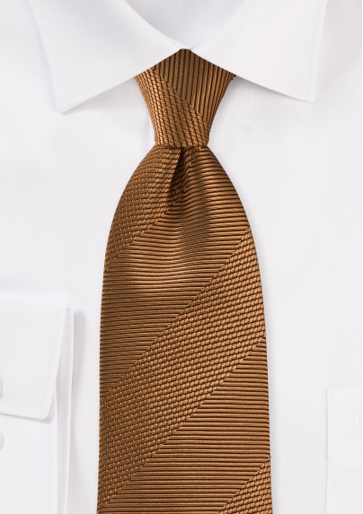 Men's Shimmery Tie in Bronze - Mens-Ties.com