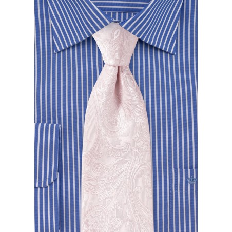 Paisley Tie in Bridal Pink
