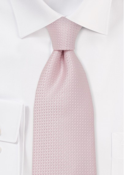 Men's XL Tie in Rose Petal Pink - Mens-Ties.com