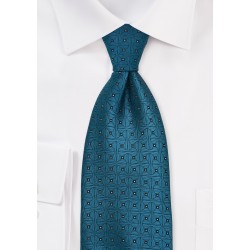 Teal Blue Designer Tie
