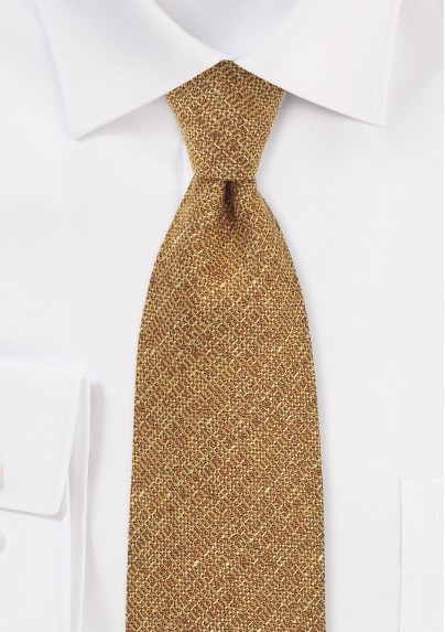 Harvest Gold Textured Necktie