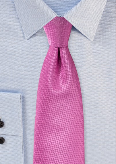 Begonia Pink Wedding Tie