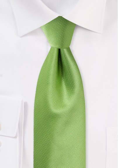 Kiwi Green Formal Mens Tie