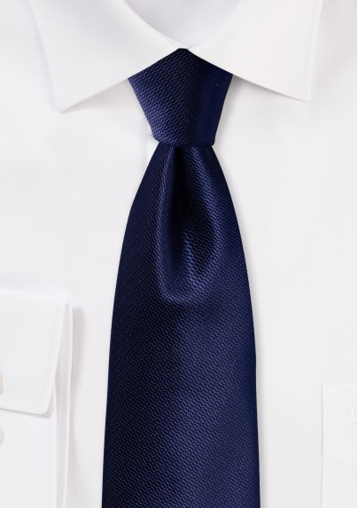 Formal Deep Navy Blue Mens Tie