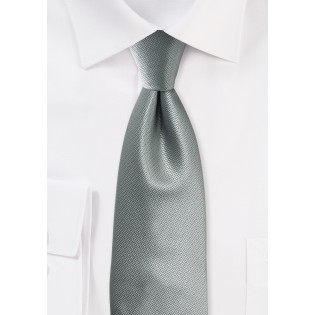Textured Mens Tie in Formal Gray