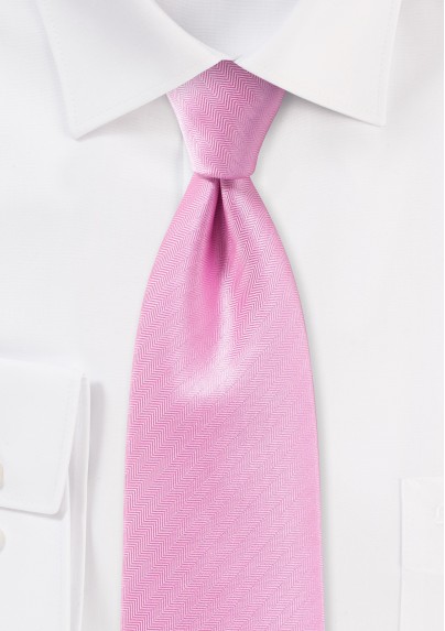 Carnation Pink Mens Tie
