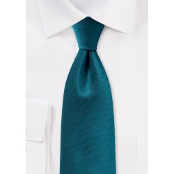 Teal Blue Herringbone Tie