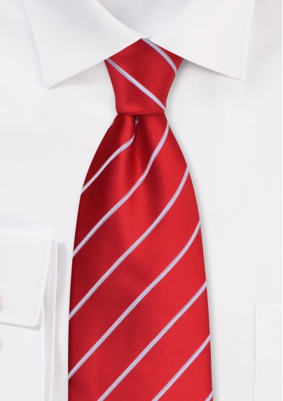 Bright Red Ties - Bright red men's necktie