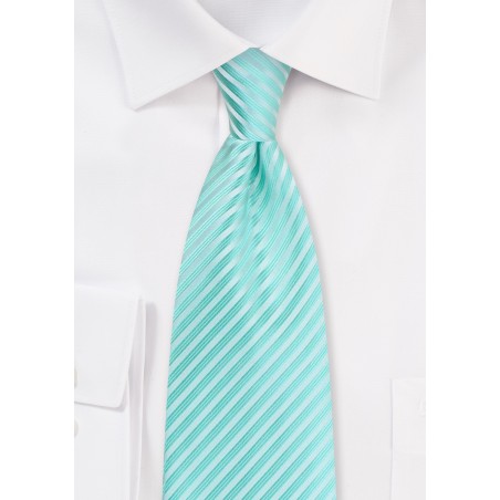 Spearmint Hued Necktie for Kids