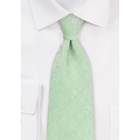 Light Cypress Green Tie in XL Length