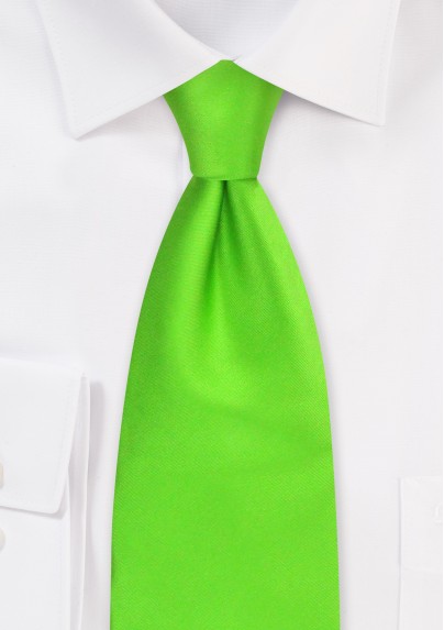 Bright Lime Green Kids Tie