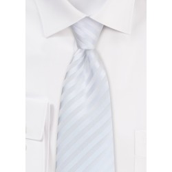 Classic white tie - White necktie made from stain-resistant microfiber
