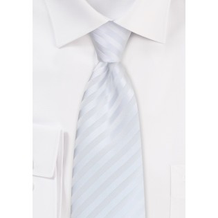 Classic white tie - White necktie made from stain-resistant microfiber