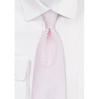 Blush Pink Striped Kids Tie