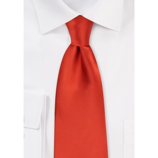 Dark Orange Necktie