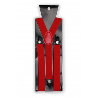 Mens Suspenders in Bright Red Packaging