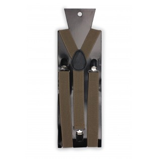 Light Brown Elastic Band Suspenders Packaging