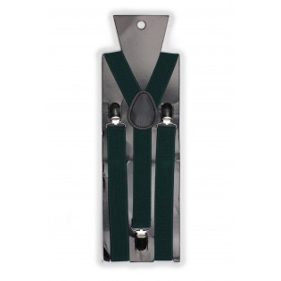 Suspenders in Hunter Green Packaging