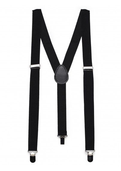 Formal Jet Black Suspenders