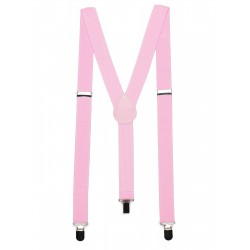 Bright Pink Mens Suspenders