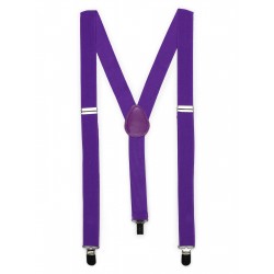 Mens Suspenders in Freesia Purple