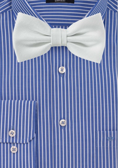 Ivory Textured Bow Tie