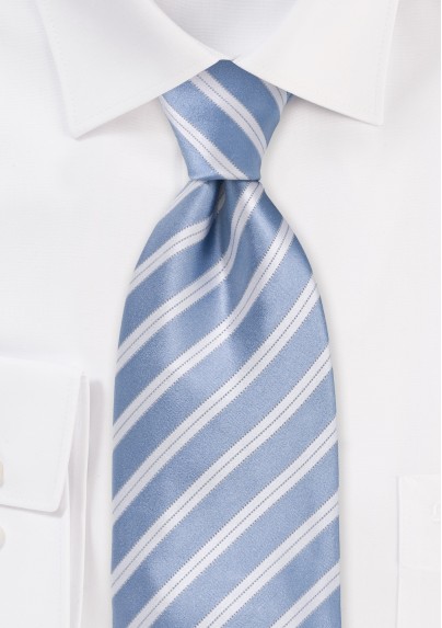 Hydrangea Blue Striped Tie