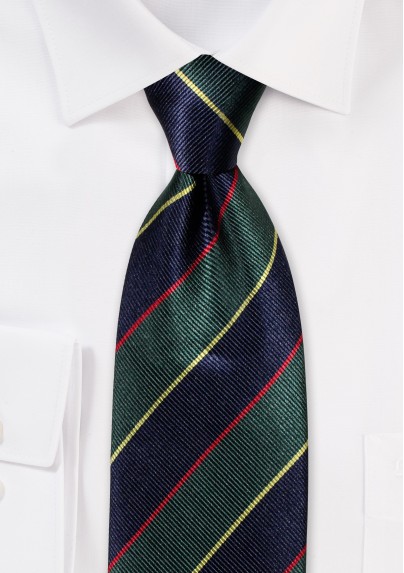 Regimental Striped Silk Necktie