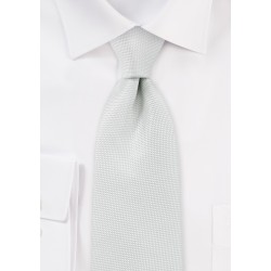 Matte Textured Necktie in Light Ivory