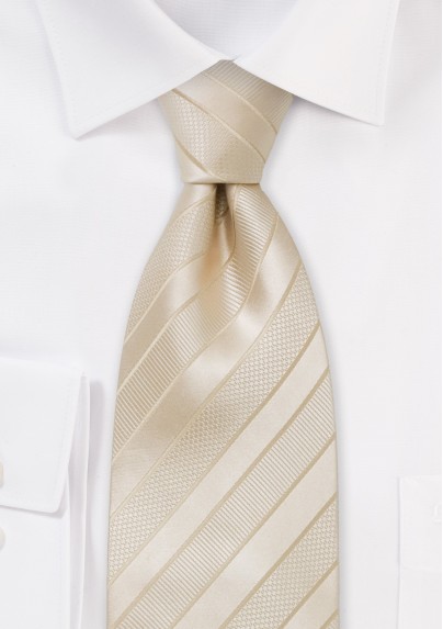 Formal Cream Colored Necktie - Mens-Ties.com