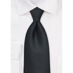 Festive Black Silk Tie