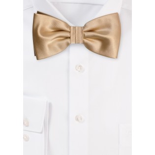 Solid Champagne Bowtie
