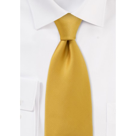 Solid Mustard Yellow Tie