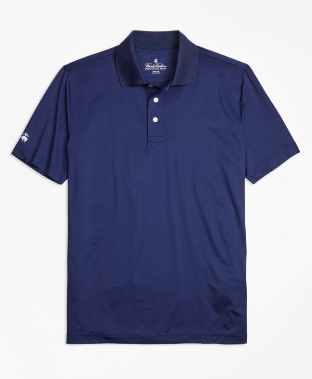 Brooks Brothers Mens Performance Polo Shirt in Dark Navy 